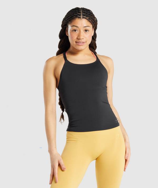 Damske Tielko Gymshark Studio Čierne | HC0346978